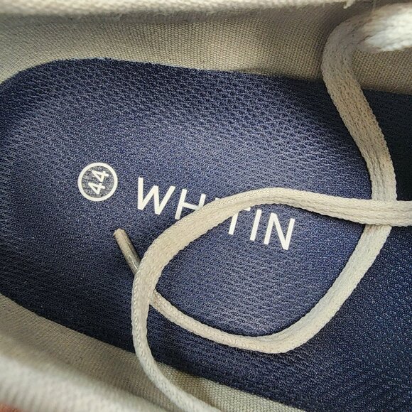 Whitin Shoes Mens Size EU 44 US 11 Wide Gray Anatomical Toe Low-Top Canvas Sneak - Picture 11 of 14